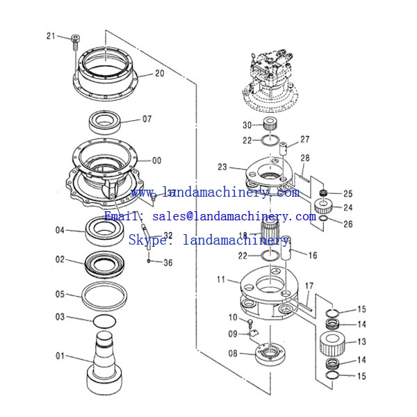 Home Products Parts For Hitachi Excavator Trasmission System Hitachi EX60 2 Excavator